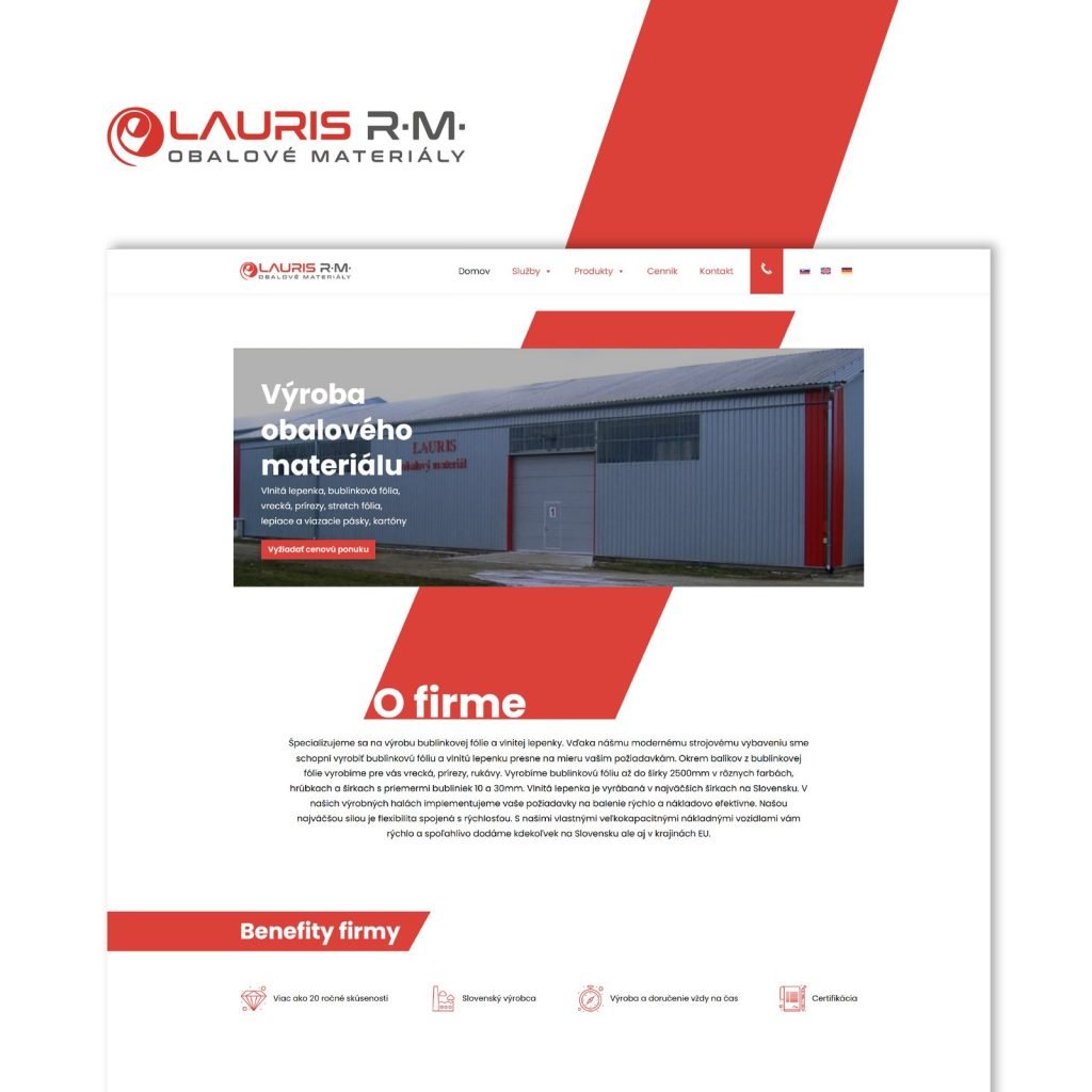 Ukážka realizácie Lauris.sk od Finestudio